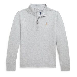 POLO‎ RALPH LAUREN Boys Cotton Interlock Quarter-Zip Pullover Shirt, SIZE 7